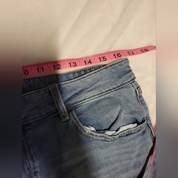 SO Womens Blue Boyfriend Jeans with Distressed Details - Picture 9 of 9